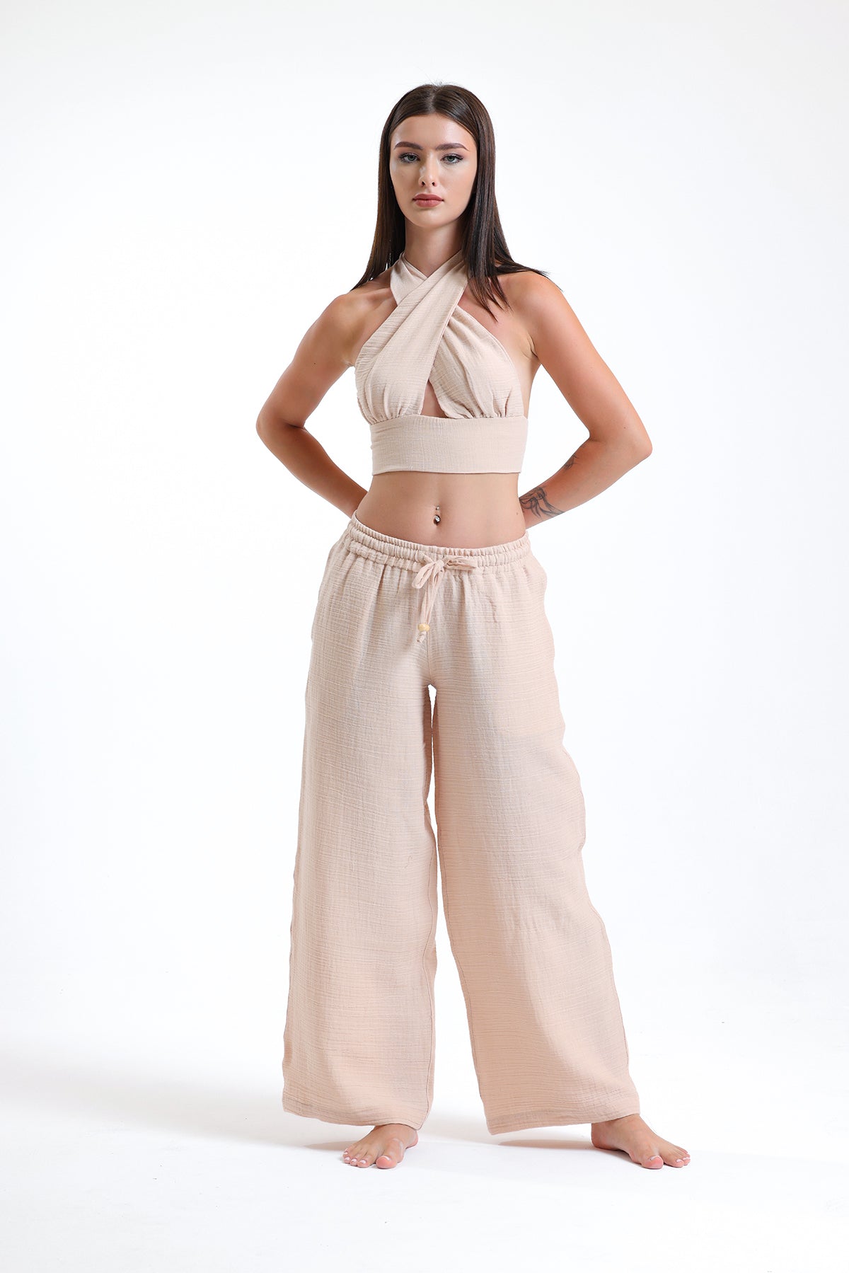 Alessio de Sole 100% Cotton Cream Top - Women