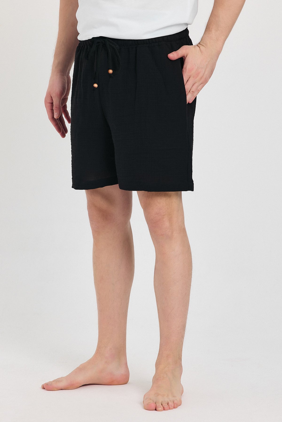 Alessio de Sole 100% Cotton Black shorts - Men