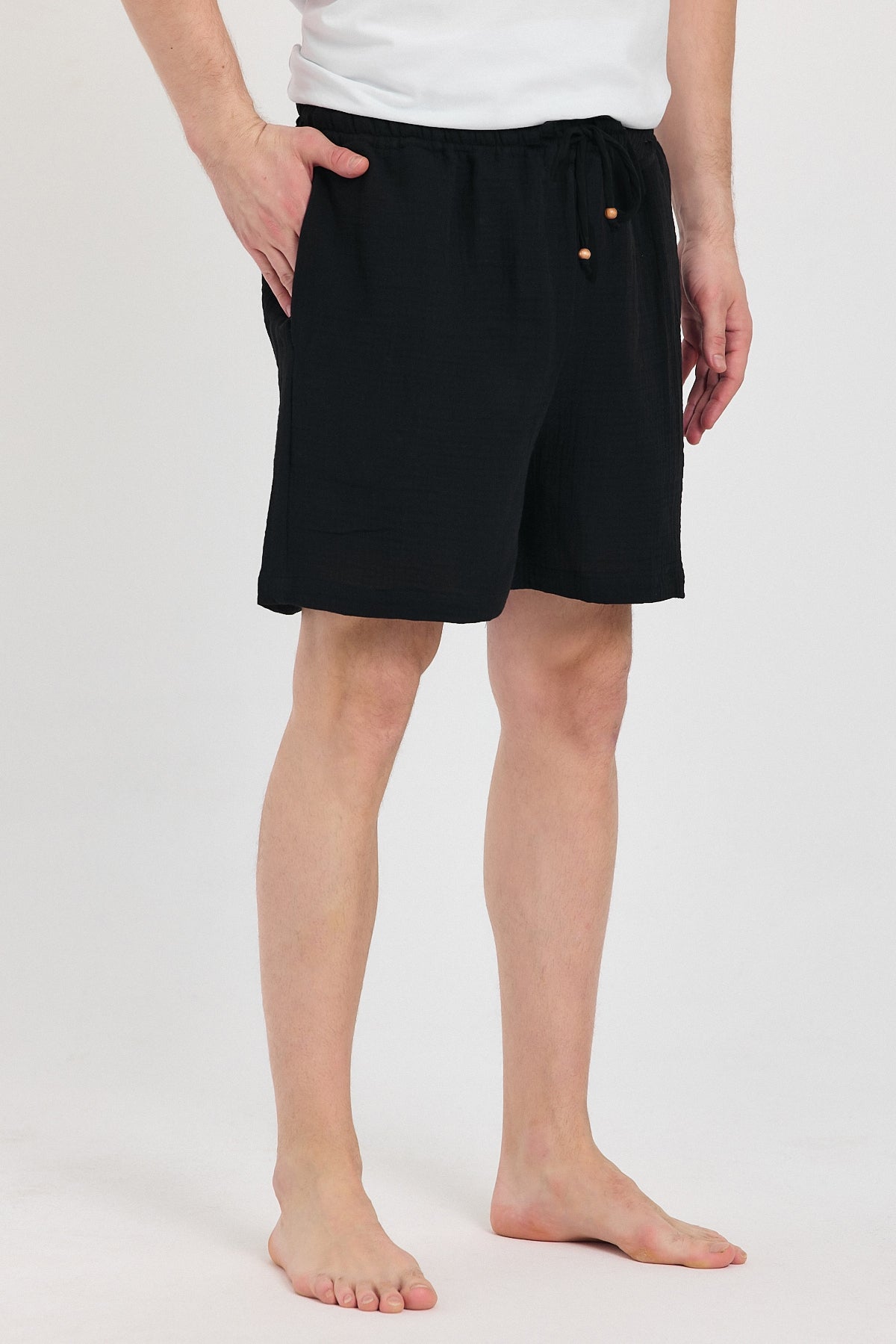 Alessio de Sole 100% Cotton Black shorts - Men