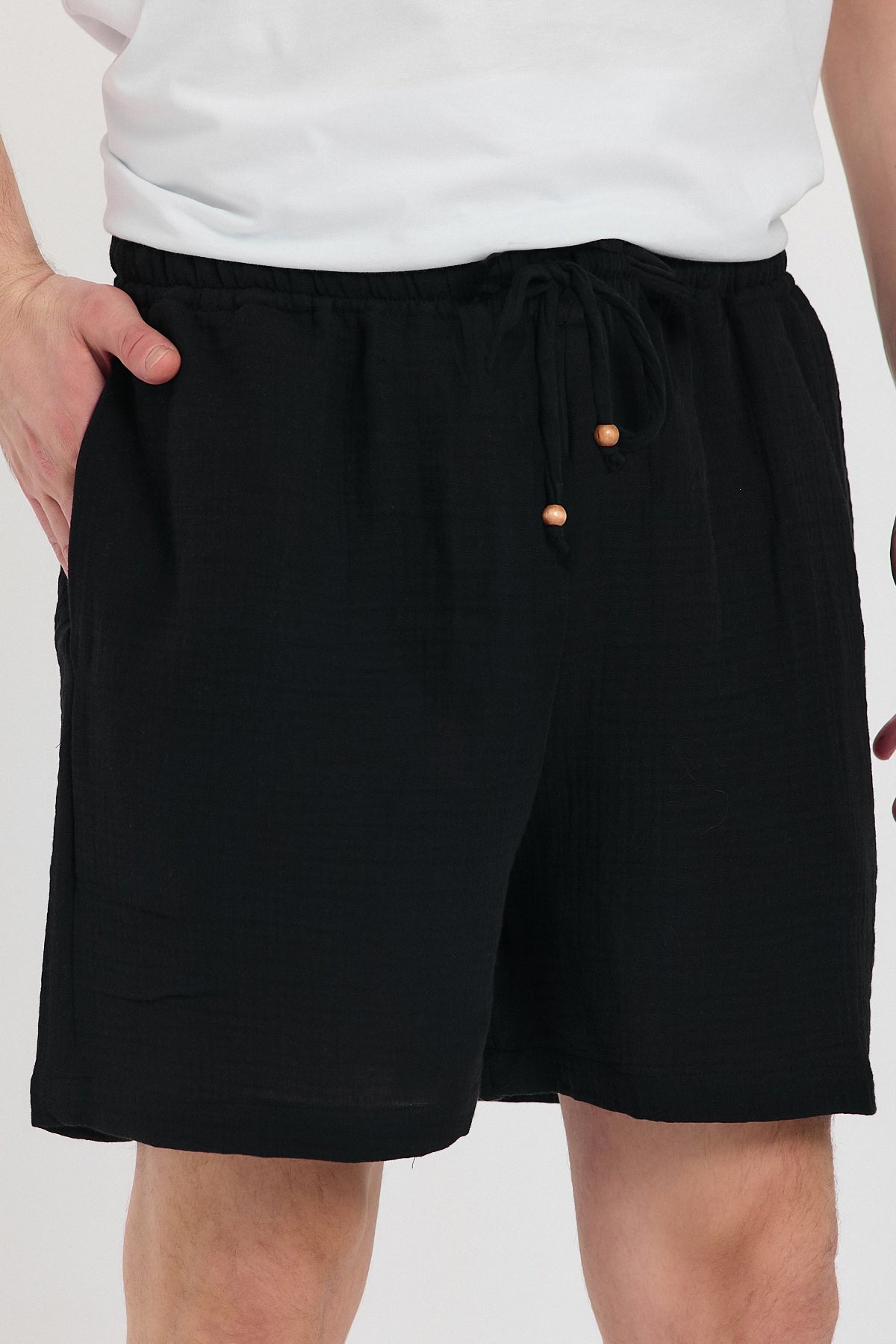 Alessio de Sole 100% Cotton Black shorts - Men
