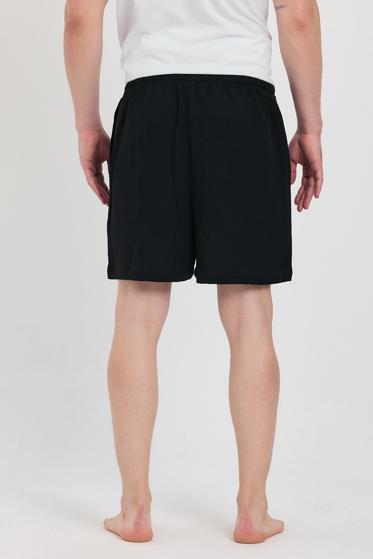 Alessio de Sole 100% Cotton Black shorts - Men