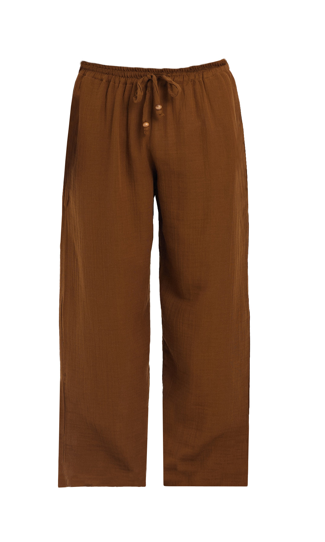 Alessio de Sole 100% Cotton Brown Trousers -Men
